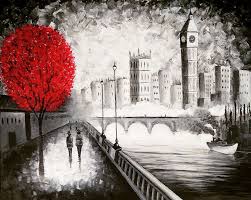 Black And White Cityscape Painting This Item Is Unavailable Etsy London Painting Texture Painting Big Ben Art