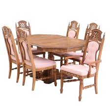 Find the best mediterranean furniture for your home in 2021 with the carefully curated selection available to shop at houzz. Lot Art Mediterranean Style Bassett Pecan Grained Laminate Dining Set Circa 1970s