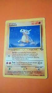 I used the one out of the jungle set since i had multiples of it. 1995 Cubone Pokemon Card Ebay