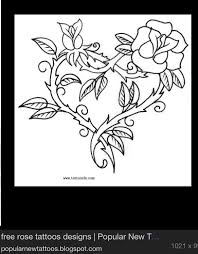 There, you'll find red lilies, strawberry vines, foot flowers, gothic styles, ivy, delicate chains, and even tribal designs. Heart Made By Rose Vines Tattoo Sketch Free Tattoo Designs Simple Rose Tattoo Rose Vine Tattoos