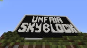 Juega en modo creativo con recursos . Download Unfair Skyblock 7 Mb Map For Minecraft