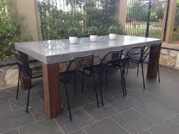 Image Result For Concrete Outdoor Table Concrete Outdoor Dining Table Timber Dining Table Patio Dining Table