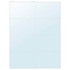 Detailed instructions on how to install and adjust ikea pax sliding door komplement soft closing damper. Auli Pair Of Sliding Doors Mirror Glass 59x79 1 8 Ikea