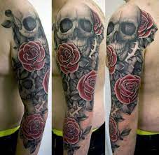 A tattoo of a rose is timeless, and depending on the color, size, number of petals, if it has thorns, or where it is placed, your rose tattoo can mean a number of things. 50 Thorn Tattoos For Men Sharp Design Ideas