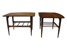 Bassett Danish Modern End Tables Artisan Series