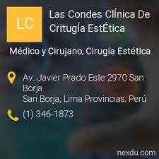 Maybe you would like to learn more about one of these? Las Condes Clinica De Critugia Estetica En San Borja Telefonos Y Direccion
