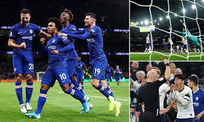 Watch highlights and full match hd: Tottenham 0 2 Chelsea Willian Shines With A Brace As Lampard Defeats Old Boss Mourinho Daily Mail Online