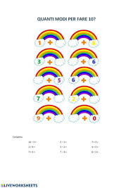 Amici Del 10 Amicidel10 Addizioni E Sottrazioni Entro Il 10 Addizioni Sottrazioni Worksheets Workbook My Teacher
