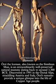 Discovered in 1991 by hikers who at first thought he was a poor, unfortunate  modern-day mountaineer, Ötzi turned out to be a Copper Age man who lived  around 3300 BCE. He was