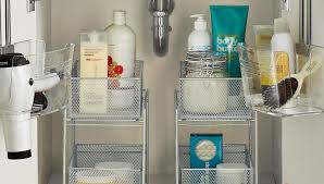 There is no such thing as a standard bathroom. Bathroom Space Saving Ideas The Container Store