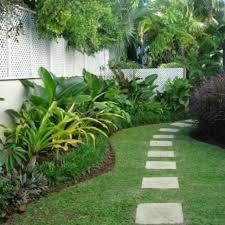 Crinum Lilies And Mondo Grass For The Sides Of My Home Taken From Houzz Tropical Landscaping Tropical Landscape Design Landscape Design