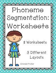 The purpose of the current study was to examine blending and segmenting of phonemes as an instance of small, textual response classes that students learn to combine to produce whole word reading. Phoneme Segmentation Worksheets By Amanda Prater Tpt