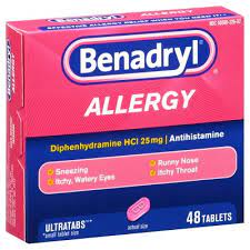Benadryl Ultratabs Allergy Relief Tablets Diphenhydramine 48ct Benadryl Allergy Medicine Allergy Medication