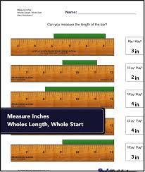 Worksheets For Identifying Specific Points On An Imperial Inch Ruler Math Worksheets Free Math Measurement Worksheets