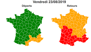 The bison futé mobile application provides reliable information on the entire national road network (all events and their consequences come from the managers of the national road network) and in real time (data updated every 3 to 6 minutes). Vacances D Ete Bison Fute Prevoit Un Samedi Rouge Dans Le Sens Des Retours Pour Toute La France Cnews
