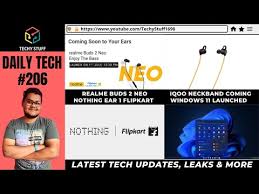 With anc on, pei claimed that users can. Realme Dizo Launch Event Windows 11 Launched Nothing Ear 1 Tws Flipkart Iqoo Wireless Sport Neckband Youtube