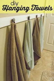 Diy Hanging Bathroom Towels A Mom S Take Hang Towels In Bathroom Hanging Bath Towels Hanging Towels