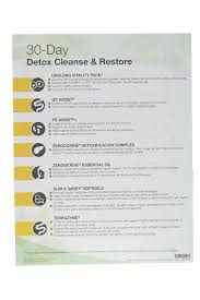 30 Day Detox Cleanse And Restore Tear Pad 50 Sheets
