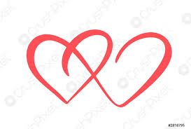 Die angegebene empfohlene tägliche verzehrmenge darf nicht überschritten werden. Zwei Liebe Herz Zeichen Romantische Vektorillustration Symbol Valentinstag Symbol Verbinden Stock Vektorgrafi Crushpixel