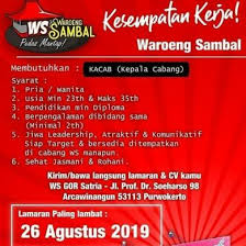 Jangan sepelekan kesalahan kecil pada cv atau surat lamaran anda. Lowongan Kerja Bulan Agustus 2019 Di Loker Bumiayu Id