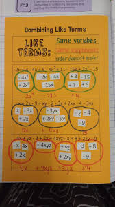 Math Love Combining Like Terms And The Distributive Property Interactive Like Terms Combining Like Terms Math Expressions