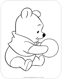The spruce / wenjia tang take a break and have some fun with this collection of free, printable co. Baby Pooh Coloring Pages Disneyclips Com