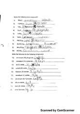 This is a collection of ten chemistry test questions dealing with naming ionic compounds and predicting the chemical formula from the compound name. Naming Ionic Compounds Practice Worksheet Scanned By Camscanner Scanned By Camscanner Scanned By Camscanner Scanned By Camscanner Course Hero