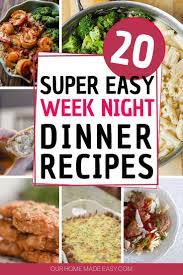 20 Easy Simple Dinner Recipes For Your Family And For A Busy Mom See Them Here Dinner Recipes Easy Dinner Recipes Easy Family Meals Night Dinner Recipes
