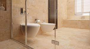 Vous serez probablement curieux de savoir que le carrelage travertin salle de bain est une roche sédimentaire formée presque entièrement de. Quand Le Travertin S Invite Dans La Salle De Bain La Maison Saint Gobain