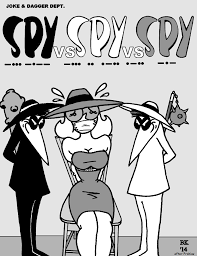 Black And White Spy Mad Tv Old Spy Vs Spy Spy Vs Spy Vs Spy By Grouchom Spy Mad Magazine Artist Inspiration