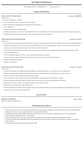 Recruiters like to see you can fit into the position. Sales Account Manager Resume Sample Mintresume