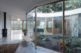 Sky light and indoor courtyard (via contemporist) 8 of 10. 10 Modern Houses With Interior Courtyards Design Milk