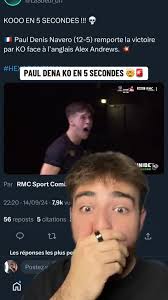 Paul Dena : KO en 5 secondes dans l'histoire du MMA