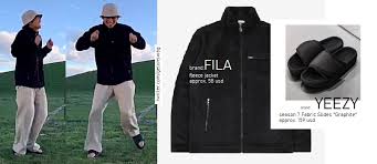 Beyond The Style Alex On Twitter Bts 190928 Taehyung Tiktok Fila Fleece Jacket Black Yeezy Season 7 Fabric Slides Graphite Bts x fila 2021 new semester new beginning at fila backpack/bag. bts 190928 taehyung tiktok fila fleece