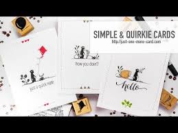 6 Cats On Appletrees Quirky Stamps For Lots Of Fun Youtube Cool Cards Card Tags Cards