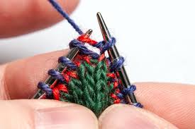 The white dots are garter stitch (knit on both sides) edges; Lifted Increases Nicolor