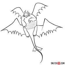 Search through 623,989 free printable colorings at getcolorings. How To Draw Krogan S Singetail Dragon Sketchok Easy Drawing Guides