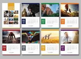 Hade Simple Wall Calendar Design 2019 Template Psd Desain Grafis Desain Kalender Kalender