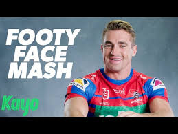 ‎kalyn ponga and connor watson. Footy Face Smash Newcastle Knights Nrl Kayo Youtube