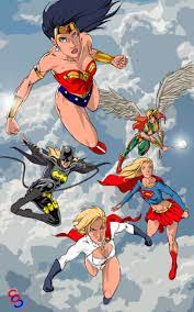 My Girlfriend Is My Hero And She S Way Better Then Wonder Woman Batgirl Super Girl Power Girl And Hawk Comics Girls Dc Comics Women Dc Comics Characters