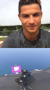 Ronaldo Jumping in to The Pool