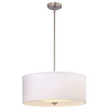 Or, if you want to diffuse the light, look for a pendant with a fabric drum shade instead. Large Modern Drum Pendant Light With White Shade Dcl 6528 09 Sh7517 Kit Destination Lighting