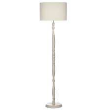 It is great for any room in your home. Traditional Wooden Floor Lamp With Cream Cotton Shade Switched