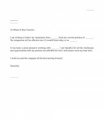 Resignation Letter Sample 1 Month Notice Resignation Letter