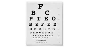 Snellen Eye Test Chart Zazzle Com