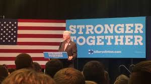 Former President Bill Clinton stumps for Hillary Clinton at Simpson College 