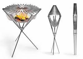 可以折成一根好棒棒的烤肉架 癮科技cool3c portable grill camping stove outdoor kitchen design