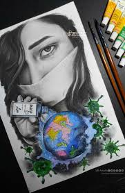 Pin By Knooz On Corona Art In 2020 Art Poster Design Amazing Art Painting Environmental Art