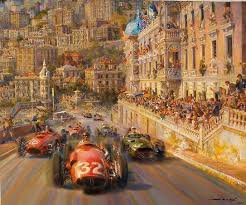 Monaco Magic Auto Racing Art Motorsport Art Automotive Art Illustrations