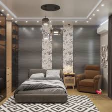 التصاميم الحديثة لورق الحائط مع ديكورات السقف ذو الحواف المنحنية والألوان الهادئة الجميلة جميعها شاركت في تعزيز أناقة وتناسق الغرفة Home Decor Furniture Decor